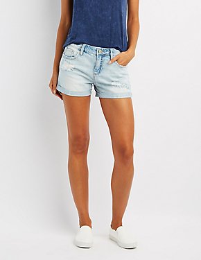 Sexy Denim, High-Waisted, & Lace Shorts | Charlotte Russe