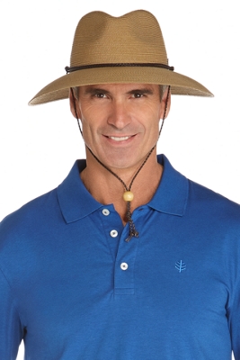 Coolibar Upf 50+ Men's Smartstraw Surfside Hat - Sun Protective 