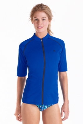 CoolibarUPF50WomensShortSleeveWaterJacketUVSwimwear