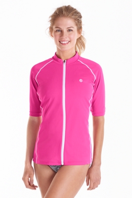 CoolibarUPF50WomensShortSleeveWaterJacketUVSwimwear