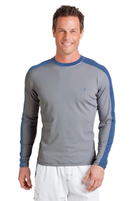 Long-sleeve Crewneck Swim Shirt