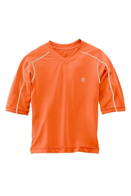 Girl's Short-Sleeve Rash Guard Swim Tee