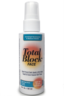 Total Block Face SPF 60 Tinted Sunscreen 2 fl.oz