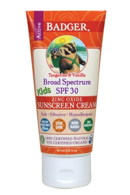 Badger SPF 30 Kids Sunscreen Cream 2.9 oz