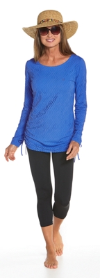 Crochet Ruche Swim Shirt Outfit