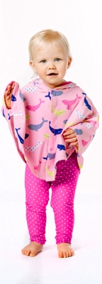 Hooded Cover-Up Poncho Outfit