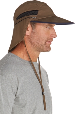 Coolibar UPF 50+ Men's Convertible Fishing Cap