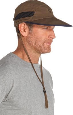 Coolibar UPF 50+ Men's Convertible Fishing Cap