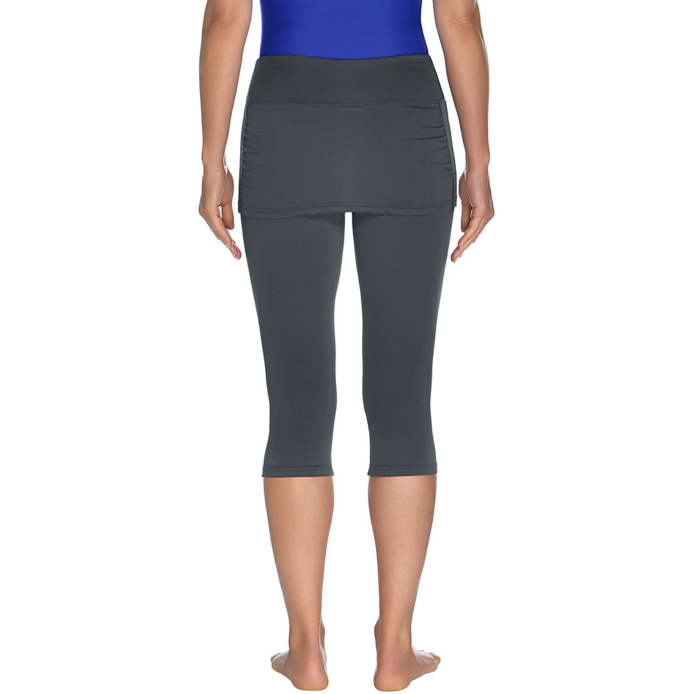 Coolibar UPF 50+ Women's Skirted Swim Capris | eBay