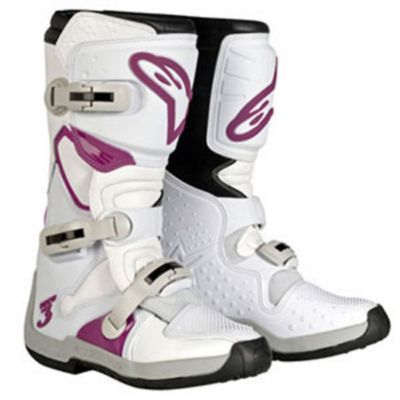 Alpinestars Women's Stella Tech 3 Off-Road Motorcycle Boots -10 White/ Violet pictures