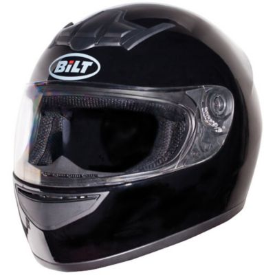 Bilt Blaze Full-Face Motorcycle Helmet -LG Black pictures