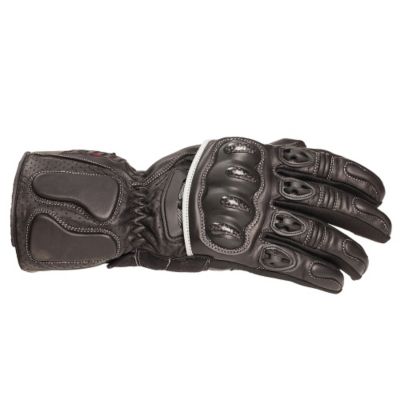 Bilt Circuit Racer Leather Motorcycle Gloves -LG White/Red/ Black pictures