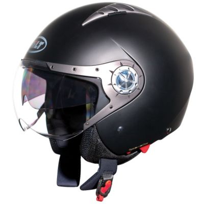 Bilt Pilot Open-Face Motorcycle Helmet -MD Silver pictures