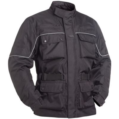Bilt Typhoon Waterproof Textile Motorcycle Jacket -MD Black pictures