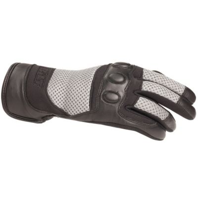 Bilt Women's Calypso Leather/Mesh Motorcycle Gloves -MD Gray/Black pictures