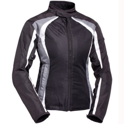 Bilt Women's Calypso Mesh Motorcycle Jacket -XL Black/Black pictures