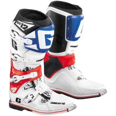 Gaerne Sg-12 MX Off-Road Motorcycle Boots -13 Red/ White pictures