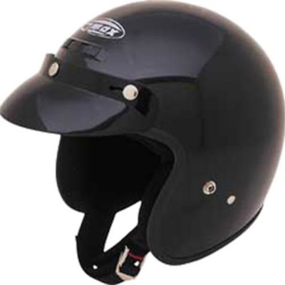 Gmax GM2 Solid Open-Face Motorcycle Helmet -MD Black pictures
