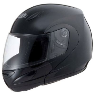 Gmax Gm44 Solid Modular Motorcycle Helmet -XL Dark Matte Silver pictures