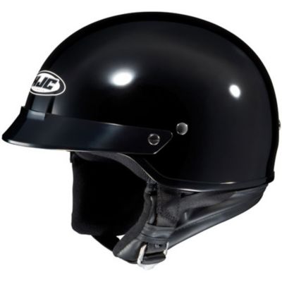 HJC Cs-2N Solid Open-Face Motorcycle Helmet -LG Black pictures