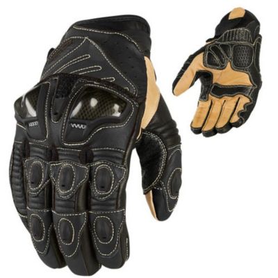 Icon Overlord Short Motorcycle Gloves -SM Blue pictures
