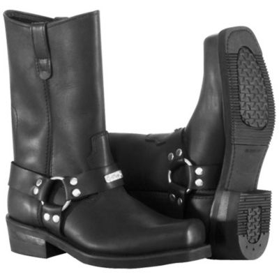 River Road Traditional Square-Toe Harness Boots -8 Black pictures
