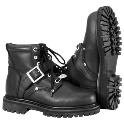 River Road Women's Crossroads Buckle Motorcycle Boots -6.5 Black pictures