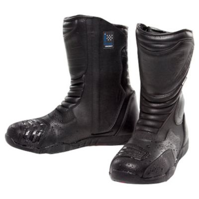 Sedici Lorenzo Waterproof Leather Motorcycle Boots -13 Black pictures