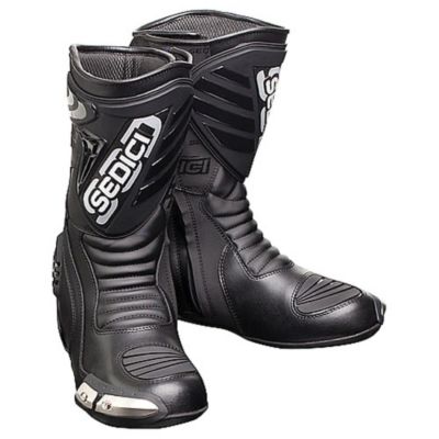 Sedici Women's Misano Motorcycle Boots -9 White/Red/ Black pictures