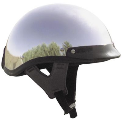Skid LID Traditional Motorcycle Half Helmet -XL Flat Black pictures