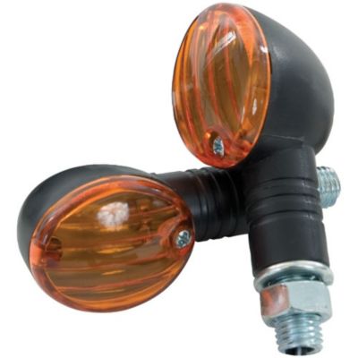 Speedmetal Small Turn Signals -All Black/ Amber pictures