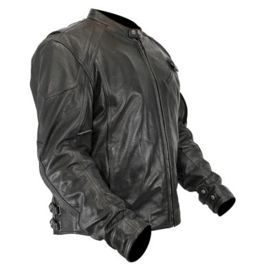Street & Steel Big Bore Leather Motorcycle Jacket -LG Black pictures