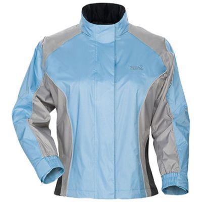 Tour Master Women's Sentinel Rainsuit Motorcycle Jacket -MD TALL Light Blue pictures