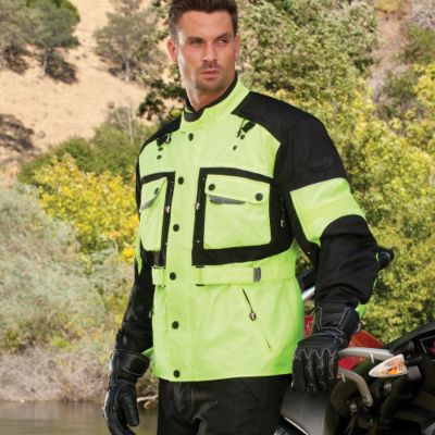 Bilt Storm Waterproof Motorcycle Jacket -2XL Gunmetal/ Black pictures