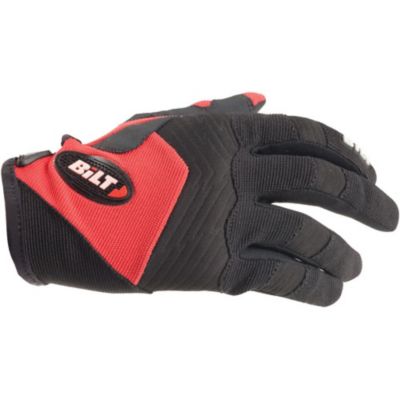 Bilt Victor Off-Road Motorcycle Gloves -LG Black/Red pictures
