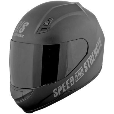 Speed AND Strength Ss700 Go For Broke Full-Face Motorcycle Helmet -LG Black pictures