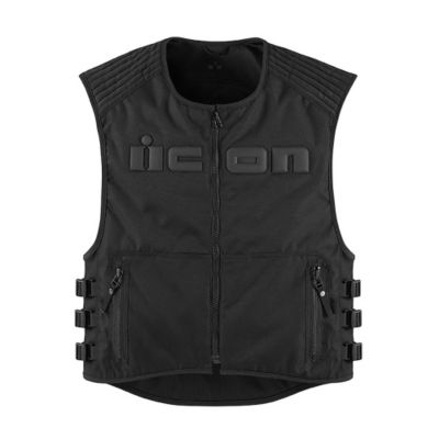 Icon Brigand Textile Motorcycle Vest -LG/XL Stealth pictures