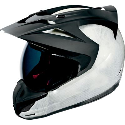 Icon Variant Construct Dual-Sport Motorcycle Helmet -XL White pictures