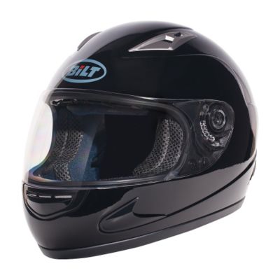 Bilt 4 Kids Strike Full-Face Motorcycle Helmet -LG Black pictures