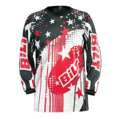 Bilt Takedown Off-Road Motorcycle Jersey -2XL Black/Red pictures