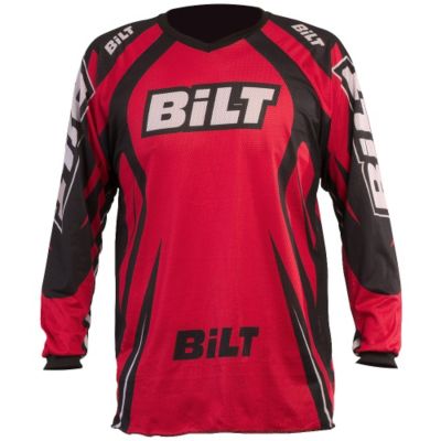 Bilt Free Flow Vented Off-Road Motorcycle Jersey -MD Black/White pictures