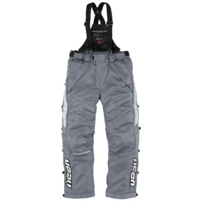 Icon Patrol Raiden Waterproof Textile Motorcycle Pants -3XL Gray pictures