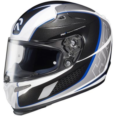 HJC Rpha 10 Cage Full-Face Motorcycle Helmet -2XL White/ Black/ Blue pictures