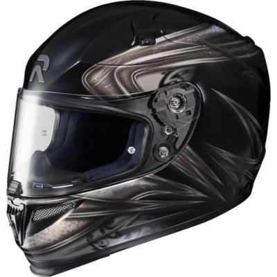 HJC Rpha 10 Evoke Full-Face Motorcycle Helmet -XL Black/ Silver pictures