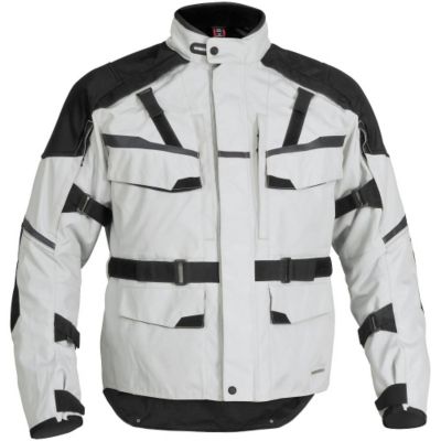 Firstgear Jaunt T2 Waterproof Textile Motorcycle Jacket -SM Silver/Black pictures