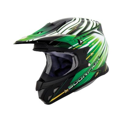 Scorpion Vx-R70 Flux Off-Road Motorcycle Helmet -2XL Green pictures