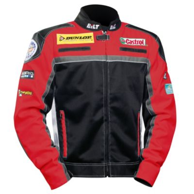 Bilt Paddock Mesh Motorcycle Jacket -MD Red pictures