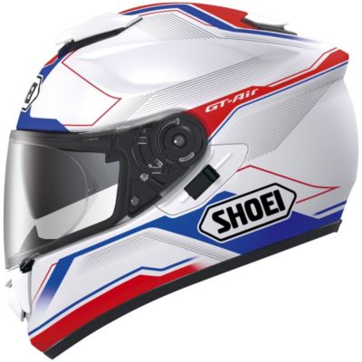 Shoei GT-Air Journey Full-Face Motorcycle Helmet -LG White/Blue pictures