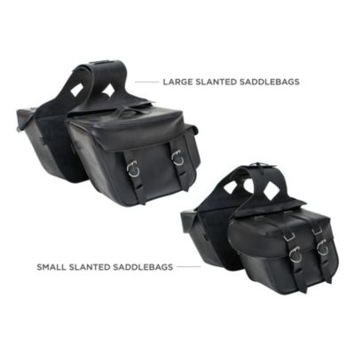 Custom Bilt Slanted Saddlebags -LG Black pictures