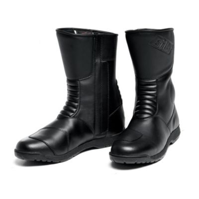 Bilt Scirocco Waterproof Leather Motorcycle Boots -8 Black pictures